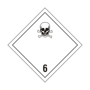 Etichetta adesiva Materiale tossico classe 6.1